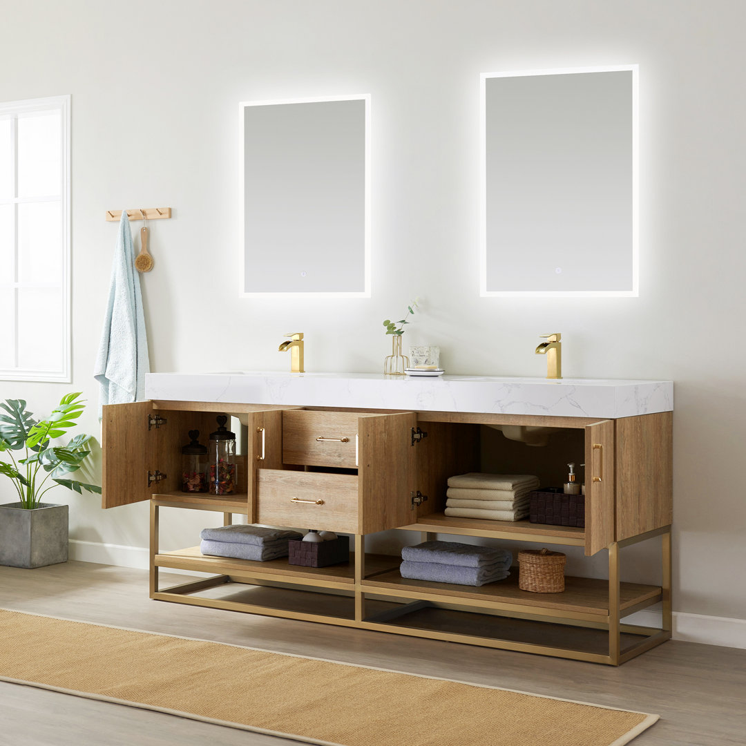 Alistair 72" Double Bathroom Vanity Set